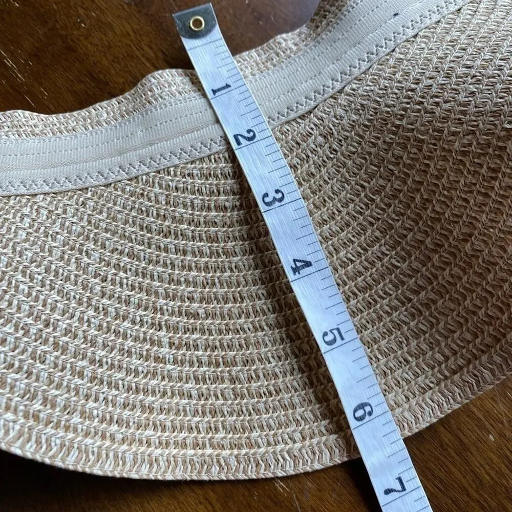Seagrass Straw Ribbon Visor Women's O/S - NWT
